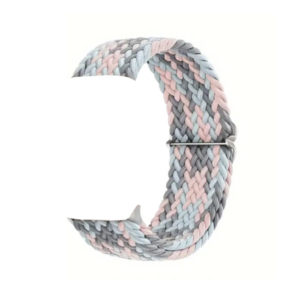 Apple Watch Stretchy Nylon Band - Grey/Pink