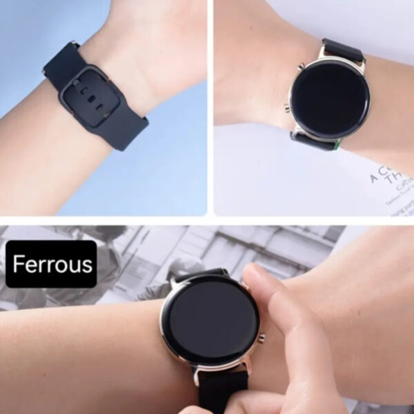 3 Pack Galaxy Watch strap - 20mm , Black, Blue and White
