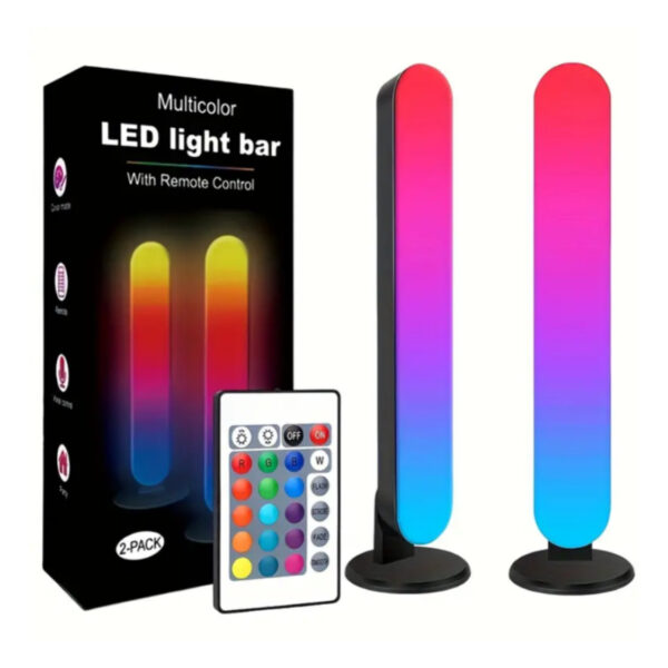2 RGB Light bars with Remote Control