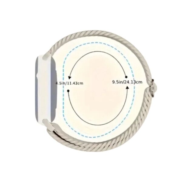 Apple Watch Stretchy Nylon Band - Grey/Pink